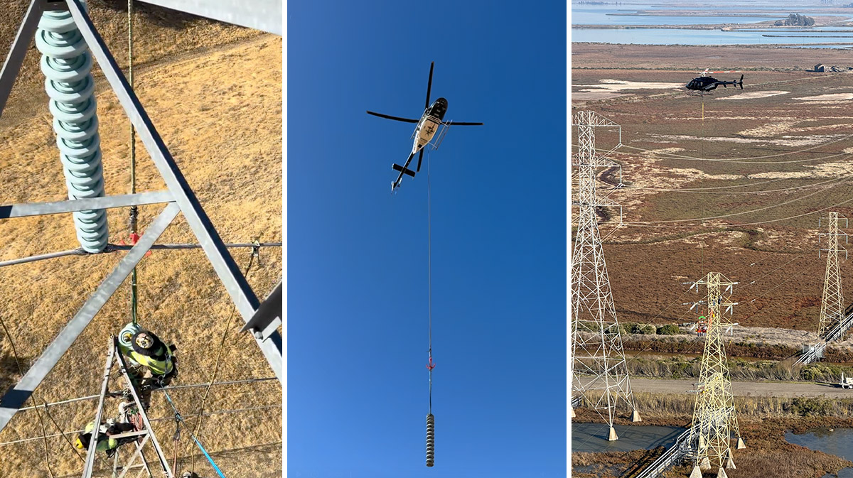pictures of pilots doing helicopter utility work